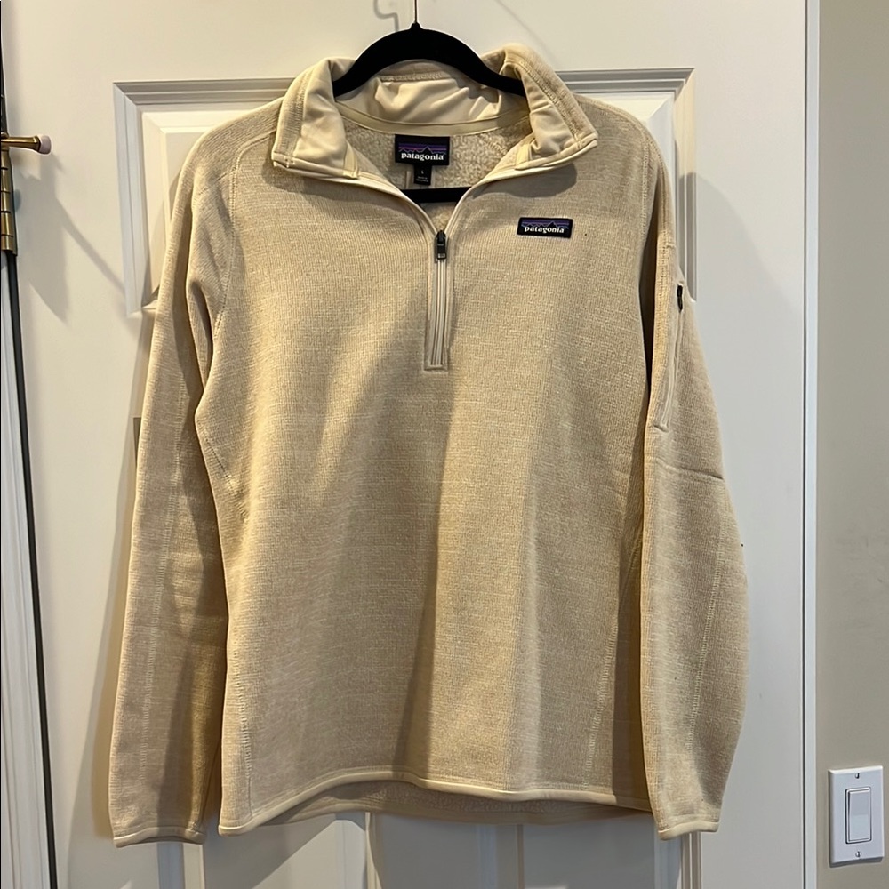 Patagonia Women’s Beige Zip-Up Sweater